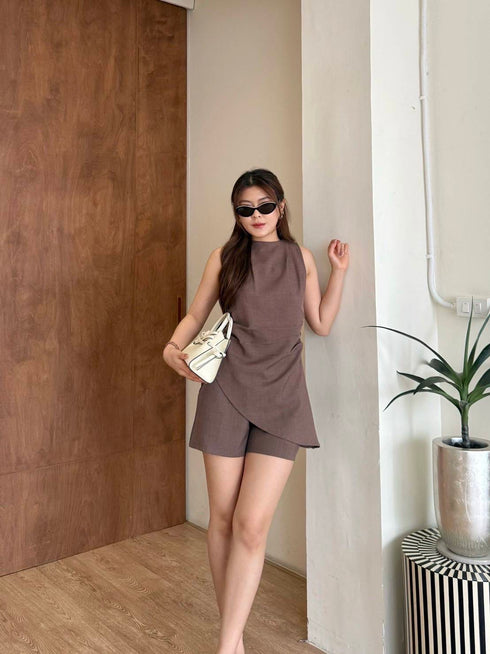 Summer Casual Sleeves Top With Shorts Sets